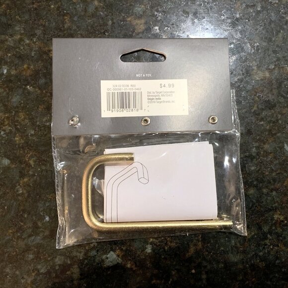 Set of TWO Hearth & and Hand With Magnolia Brass Plated Bath Hook New 2019 - Picture 6 of 6